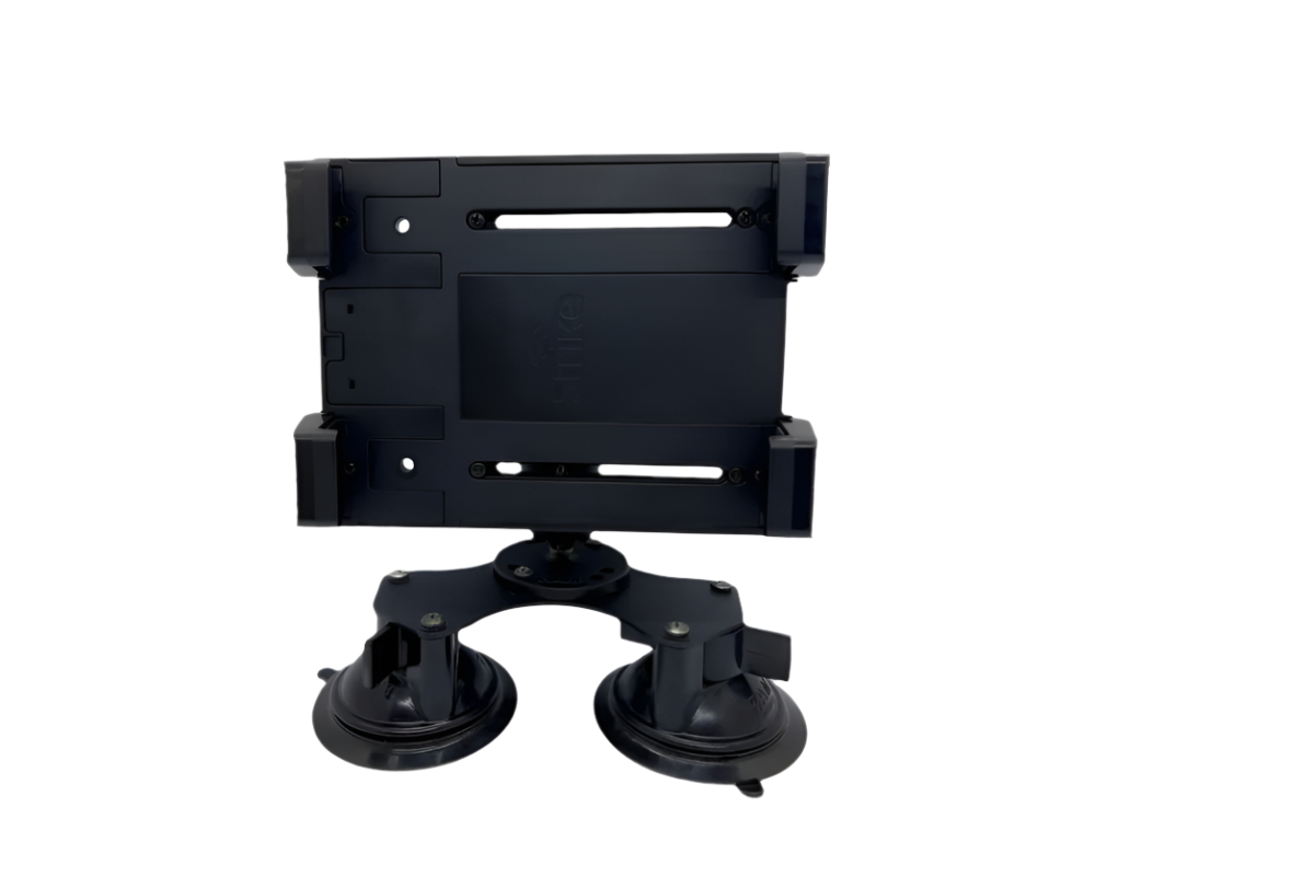 Universal Spring Loaded Tablet Holder with RAM Dual Suction Cup Mount